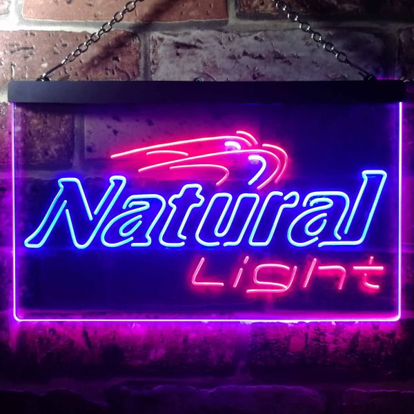 Natural Light Logo Dual LED Neon Light Sign